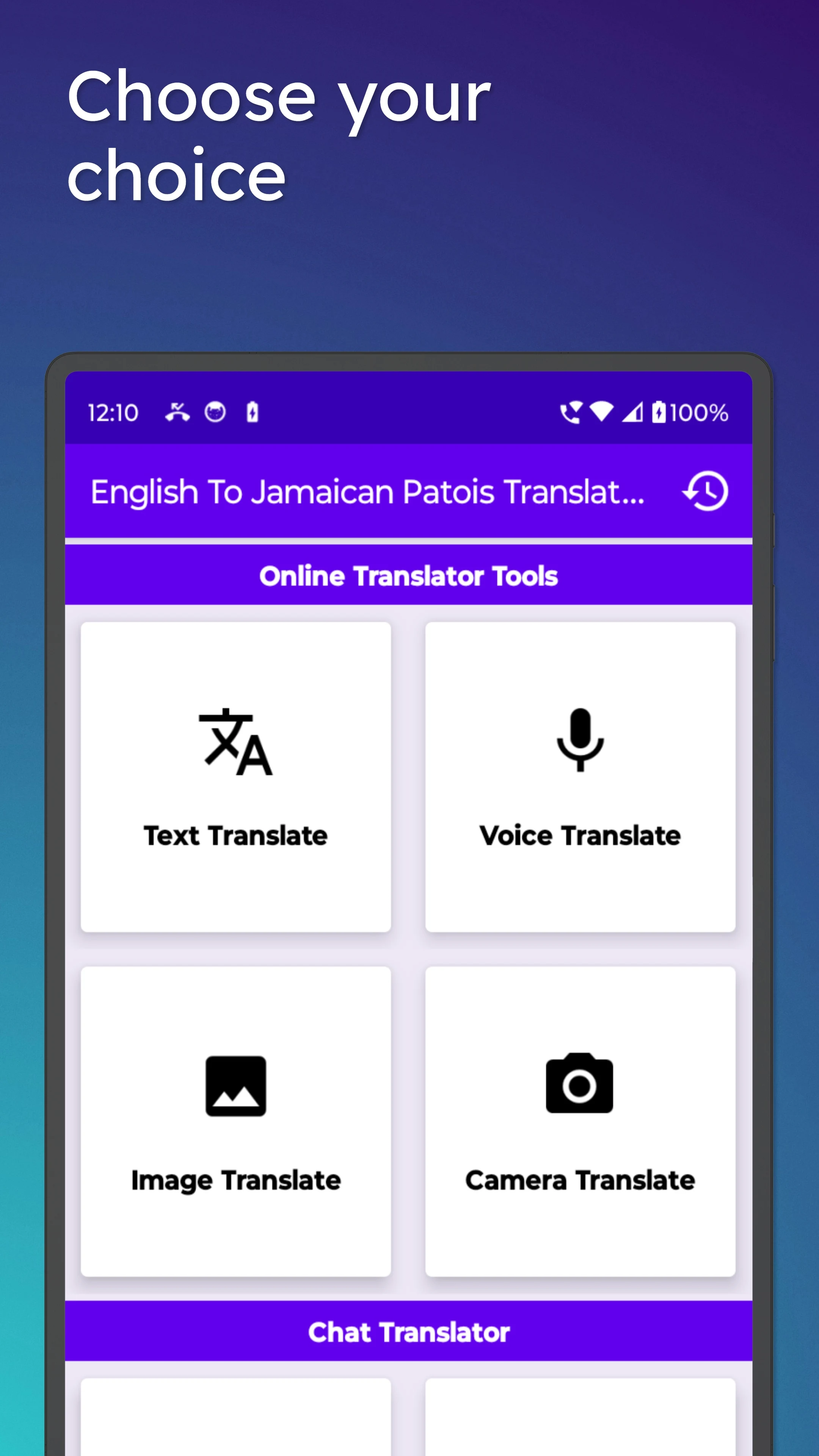 English Jamaican Patois Trans screenshot